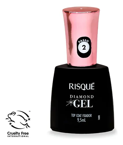 Risque Esmalte Top Coat Diamond Gel (clásico )