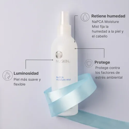 Nu skin napca moisture mist spray hidratante y calmante con ácido hialurónico 250ml