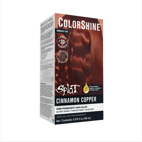 Tinte Semipermanente Splat Hair Color, Canela Y Cobre Sin Tono