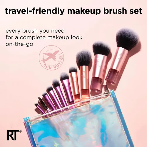 Yp- Set 11 Brochas Mini Viaje Mujer – Portátil Y Práctico