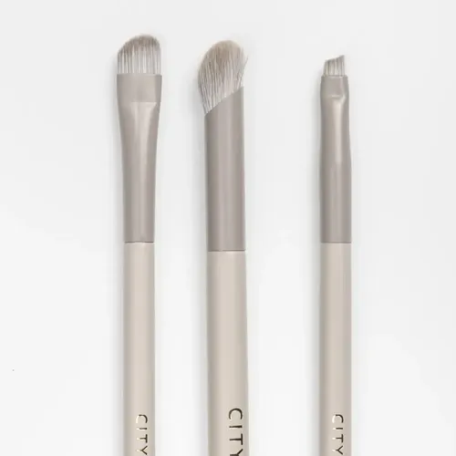 Set De 3 Brochas Para Difuminar Makeup Brush City Girl Color N1
