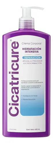 Crema hidratante para cuerpo Cicatricure Hidratación Intensiva 400mL