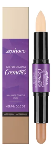 Crema Iluminadora Y Barra De Contorno 2 En 1 De Zephoco
