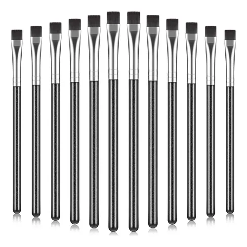 Set De Brochas De Maquillaje Nuogo Flat Eyeliner Eyellow Cor