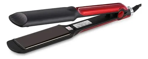 Plancha Alizadora Profesional Tomson Cerámica Cabello Húmedo/Seco Negro