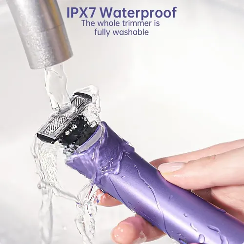 Maquinilla De Afeitar Eléctrica Impermeable Breezenu Bikini  Púrpura