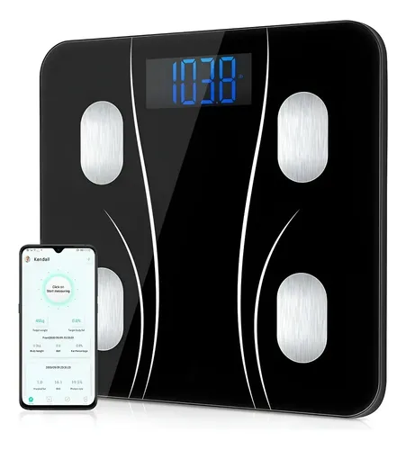 Z Báscula De Baño Electrónica Con Bluetooth X .