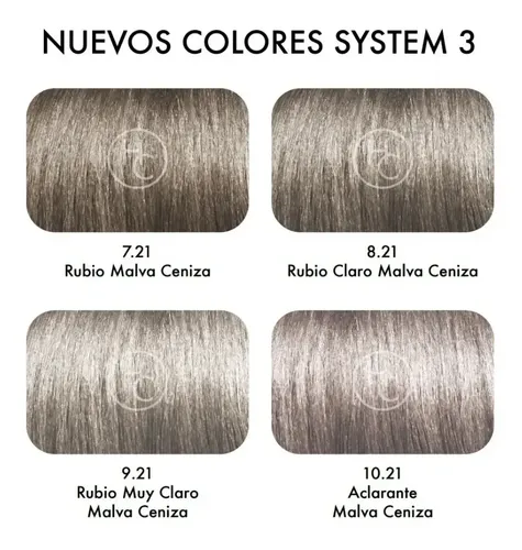 Tintura Cabello System3 Color Profesional Colágeno 60g X 3 Tono 8 – RUBIO CLARO X 3