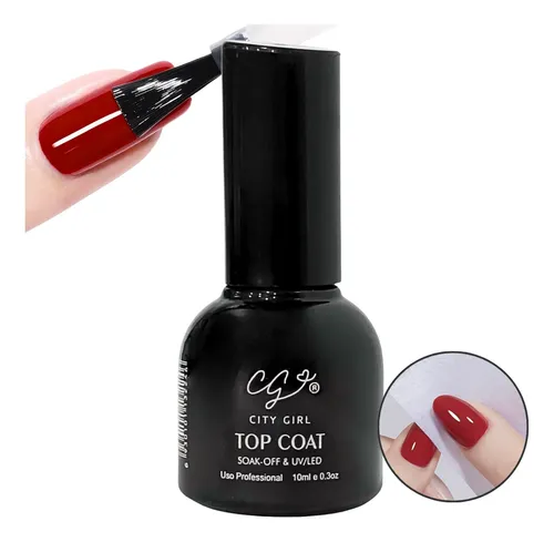 Top Coat Para Semi Permanente Uñas Manicura City Girl 10ml