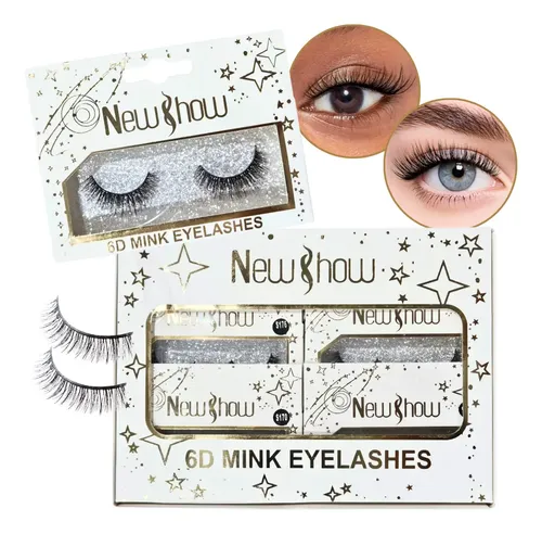 Pestañas Postizas Naturales 6d Mink Eyelashes New Show Color Negro