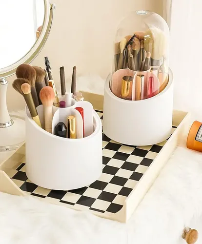 Organizador Cosmetiquero Brochas Y Lápices 360 Giratorio Color Unico