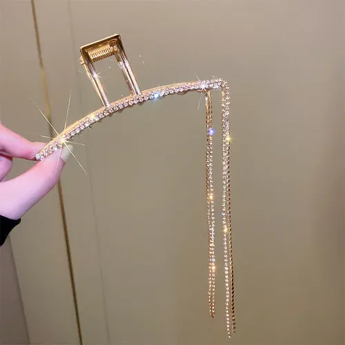Pinza Para El Pelo Con Forma De Flor De Strass Para Mujer Y