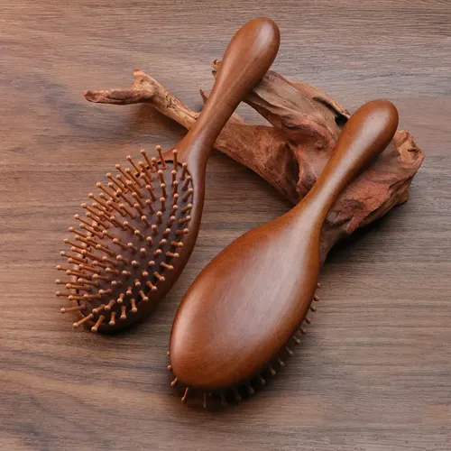 4pcs Peines Masajeador De Cabeza De Madera De Sándalo Guasha