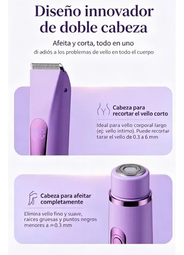 L Depiladora Inalambrica Mujeres Rasuradora Modelo Digital