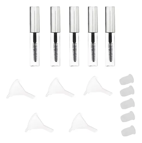 Compatible Con Genérico Kit 5 Frascos Rímel Rellenables /