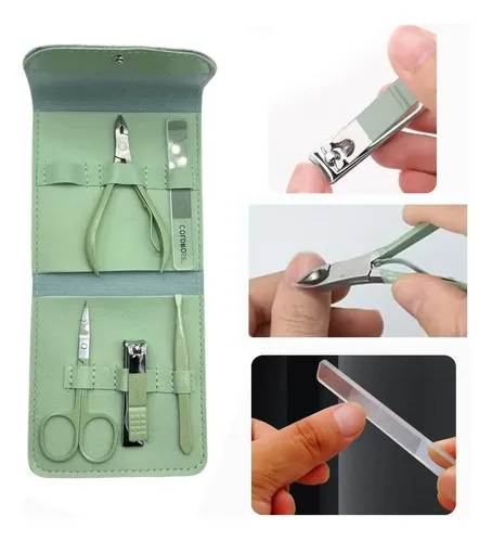 Kit de manicura y pedicura Cherimoya 5 pcs con corta cutículas y más