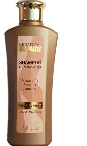 Shampoo Iluminador Keratotal Blonde Rubios Bellissima 270 Ml
