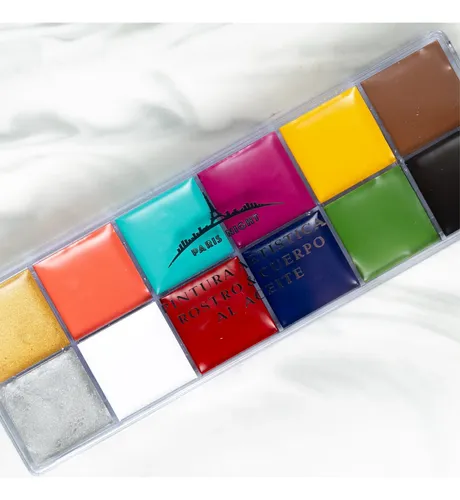 Paleta Maquillaje Artístico Cremoso Al Aceite Paris Night