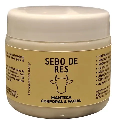 Crema De Sebo De Res Para Cicatrices, Melasma Y Dermatitis.