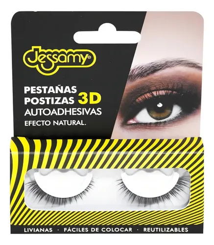 Pestañas Postizas 2D Autoadhesivas Resistente al Agua Jessamy