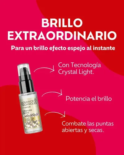 Sérum Brillo Extraordinario Avon Advance Techniques 30 Ml