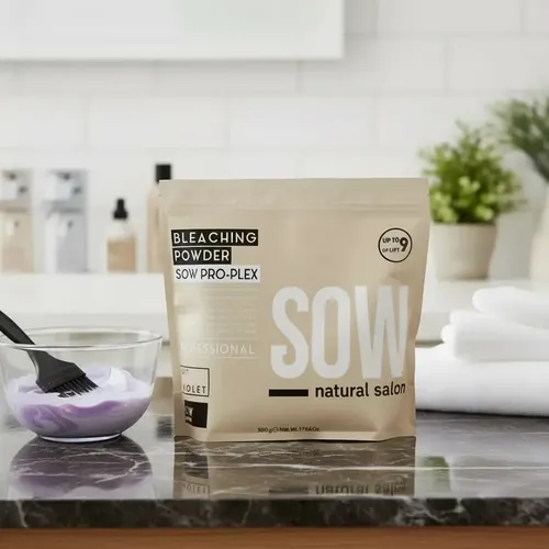 Polvo Decolorante Sow Natural 9 Tonos Anti Yellow 500 Gr