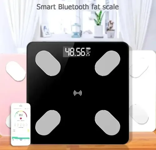 Balanza Digital Jalomi Bluetooth 180kg Vidrio Para Baño