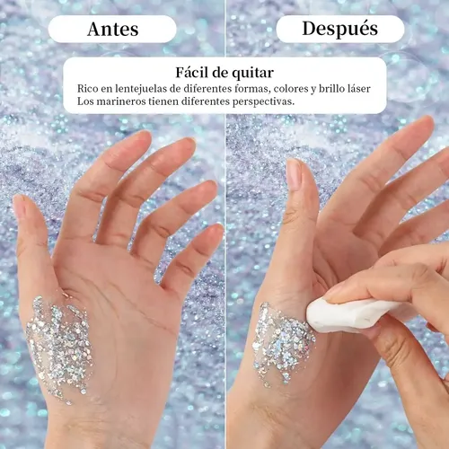 9 Colores De Purpurina Corporal Para Maquillaje, Cabello Y C