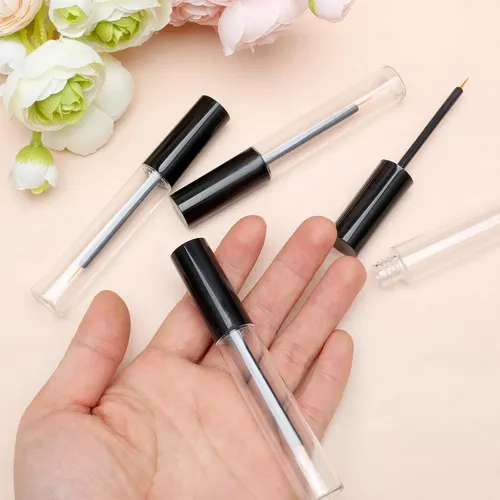 Tubos De Rímel Vacíos, Transparentes, De 10 Ml, Con Varilla,