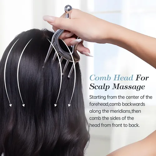 Herramienta De Masaje Para Cuero Cabelludo Gua Sha Anpode, A