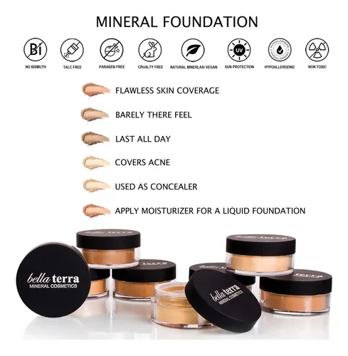 Base De Maquillaje En Polvo Mineral Bella Terra |