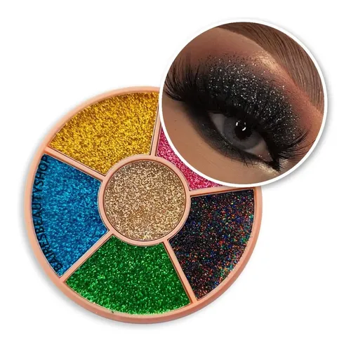 Paleta De Sombras Glitter Cremoso Eyeshadow Gliter Gel