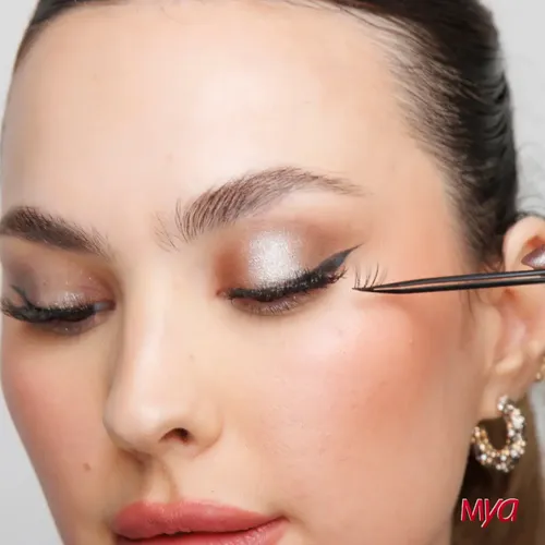 Combo Pestañas Postizas + Pinza Ergonómica Mya Lashes Impact
