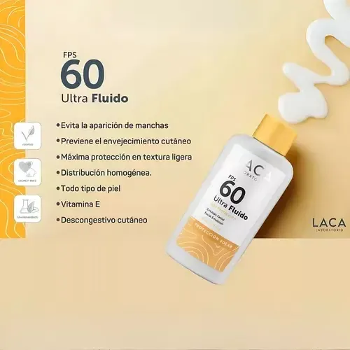 Fps 60 Ultra Fluido Laca Vegano Amplio Espectro Protector