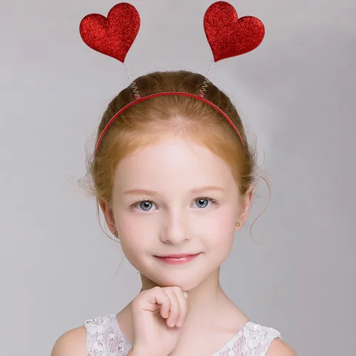 6pcs Diadema Corazón San Valentín Accesorios De Pelo Fiesta