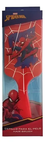 Cepillo Para El Cabello Spiderman Rojo