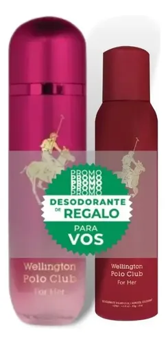 Perfume Wellington Polo Club Dama Frutal Rojo EDP 90ml +