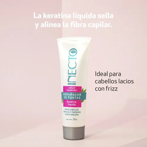 Reparador Puntas Inecto Con Keratina Liq Antifrizz X30g X3
