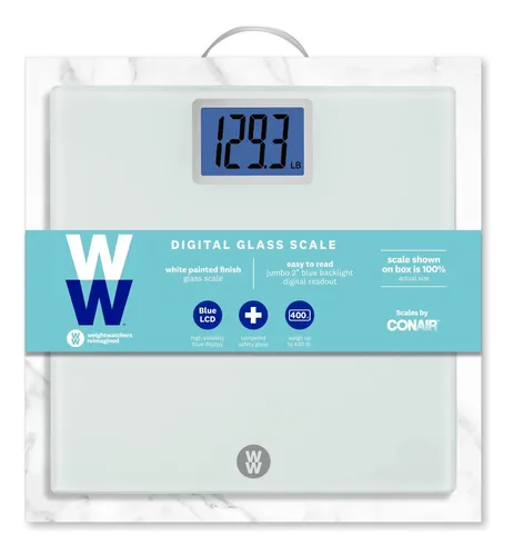 Báscula De Baño Digital Conair Weight Watchers 180 Kg Blanca