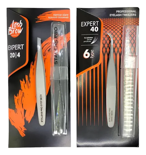 Kit Pinza Pestañas Staleks Expert Profesional