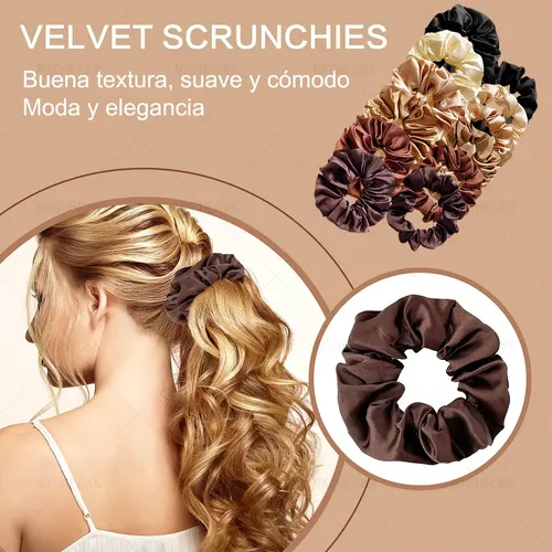 Cxra / + 24 Scrunchies Donas For Cabello Accesorios Ligas Ca