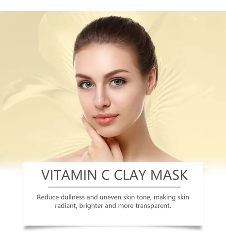 Mascarilla De Barro Con Vitamina C Y Cúrcuma Que Limpia Suav