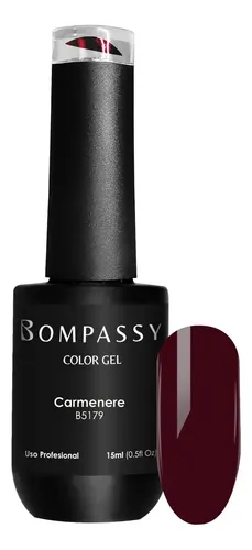 Esmalte Semipermanente 15ml Coleccion Pantone Bompassy Color B5179 – CARMENERE