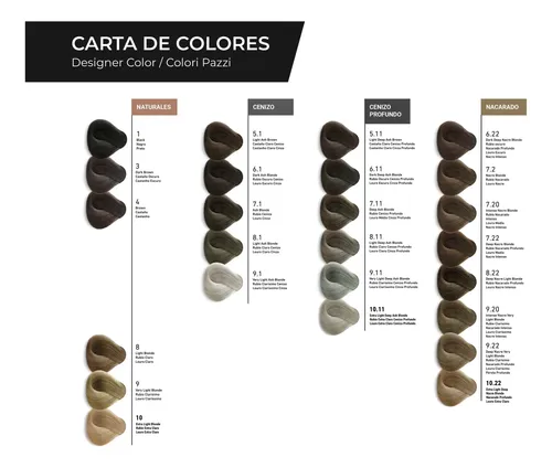Kit X6 Tinturas Permanente Tec Italy Coloración X90ml