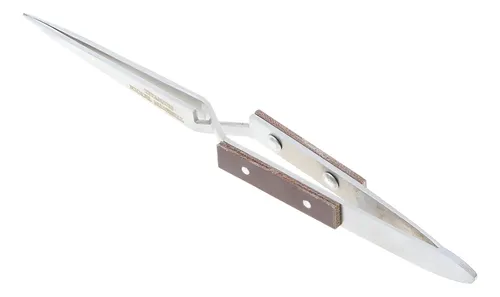 Herramienta Antiestática Plateada Para Cejas Con Punta En