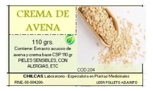 Crema De Avena X 110 G