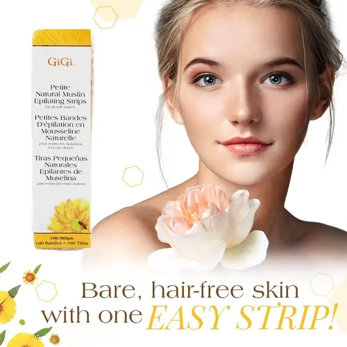 Gigi Petite Tiras De Muselina Natural Para Depilación 100