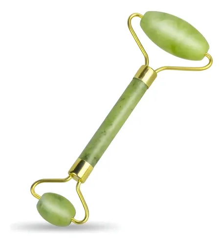 Rodillo Jade Roller Masaje Facial Arrugas Bolsas Ojeras Cara