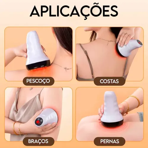 S / Masajeador De Succión Al Vacío Recargable Gua Sha .