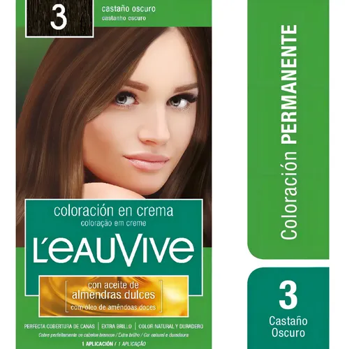 L’eau Vive Kit Tintura Coloración En Crema Tono 3 castaño oscuro